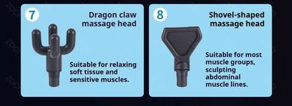 Mini 99 Levels Fascia Gun Handheld Portable Massage Gun Vibration Digital Display Muscle Massager Deep Tissue Massager for Body