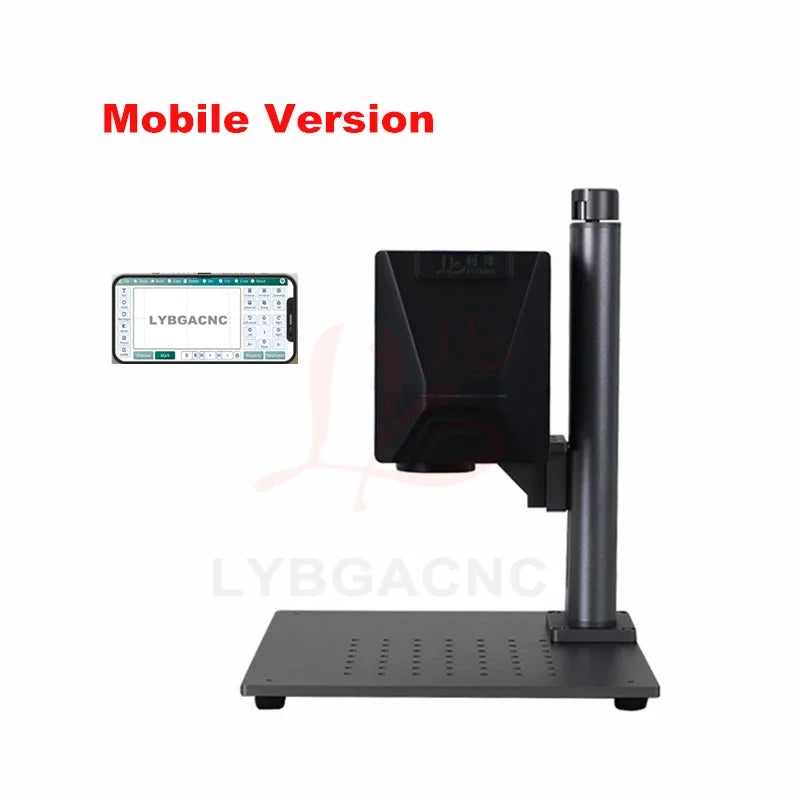 Fiber Laser Marking Machine 20W Mobile Control for Jewelry Metal Engraving Cutting 110x110mm Lens Computer Laser Marker 220V110V