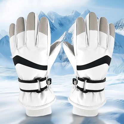 Gants de Ski d'hiver pour enfants, robustes, chauds, coupe-vent, pour Sports de plein air, garçons et filles, pour 3-14 ans