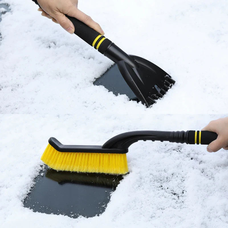 Grattoir à neige pour voiture, pelle de balayage pour l'hiver avec poignée, brosse de nettoyage automobile, dissolvant de grattoir à glace, accessoires de pare-brise automobile