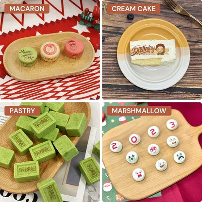 Evebot Food-grade Portable PrintPen Handheld Inkjet Printer Specifically for Food Surfaces Perfect for Coffee Macaron Cakes