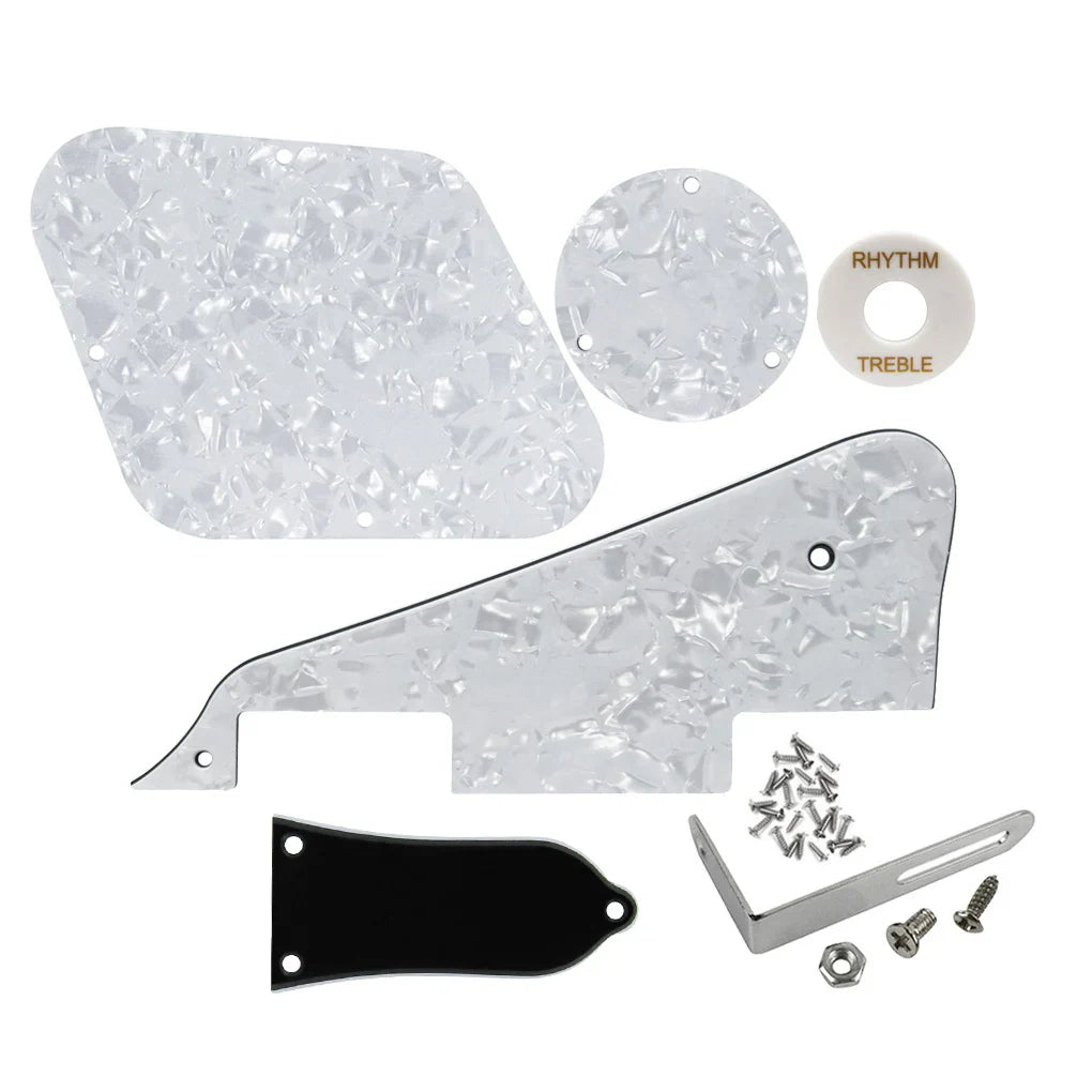 FLEOR – jeu de Pickguard pour guitare LP, couvercle de cavité, rythme, aigus et support métallique, vis, pièces de guitare