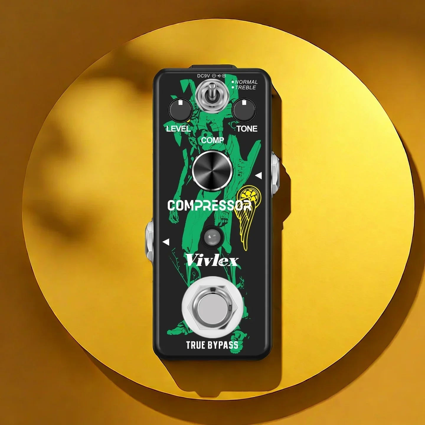 Rowin meilleur effet de Compression de pédale de compresseur de guitare de boîte de Comp analogique pour pédale de basse de guitare électrique True Bypass CS-3