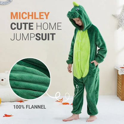 Pyjama en flanelle de carnaval pour enfants, combinaison, combinaison, dessin animé, vêtements d'hiver, Halloween, pour garçons et filles, famille