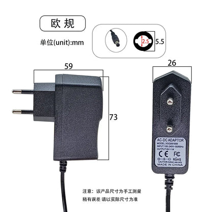 Adaptateur d'alimentation pour pédale de guitare, 9V DC 1A, anneau magnétique à faible bruit, prise US EU UK AU, 3 voies, 4 voies, 5 voies, 6 voies, 8 voies