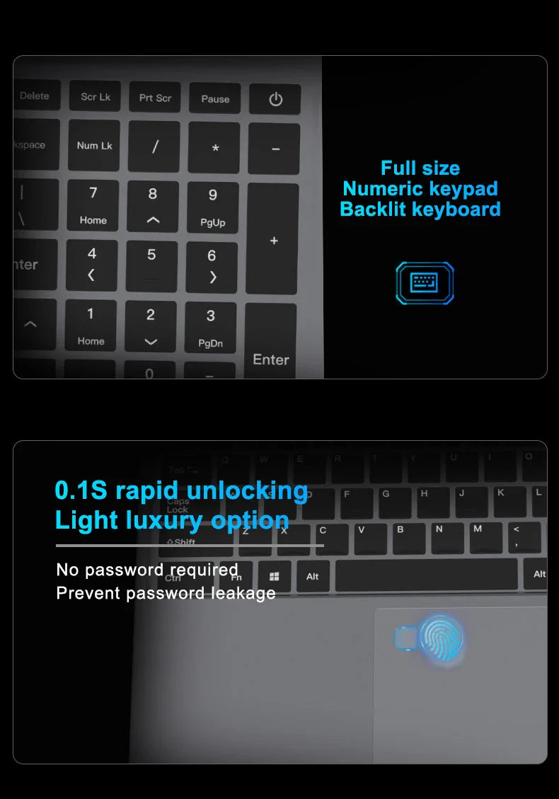 15.6"Ultra Slim Laptop Intel Core i7-6500U Notebook 32GB RAM 2048GB SSD Gamer Windows 11 1920*1080 Display Office Study Computer