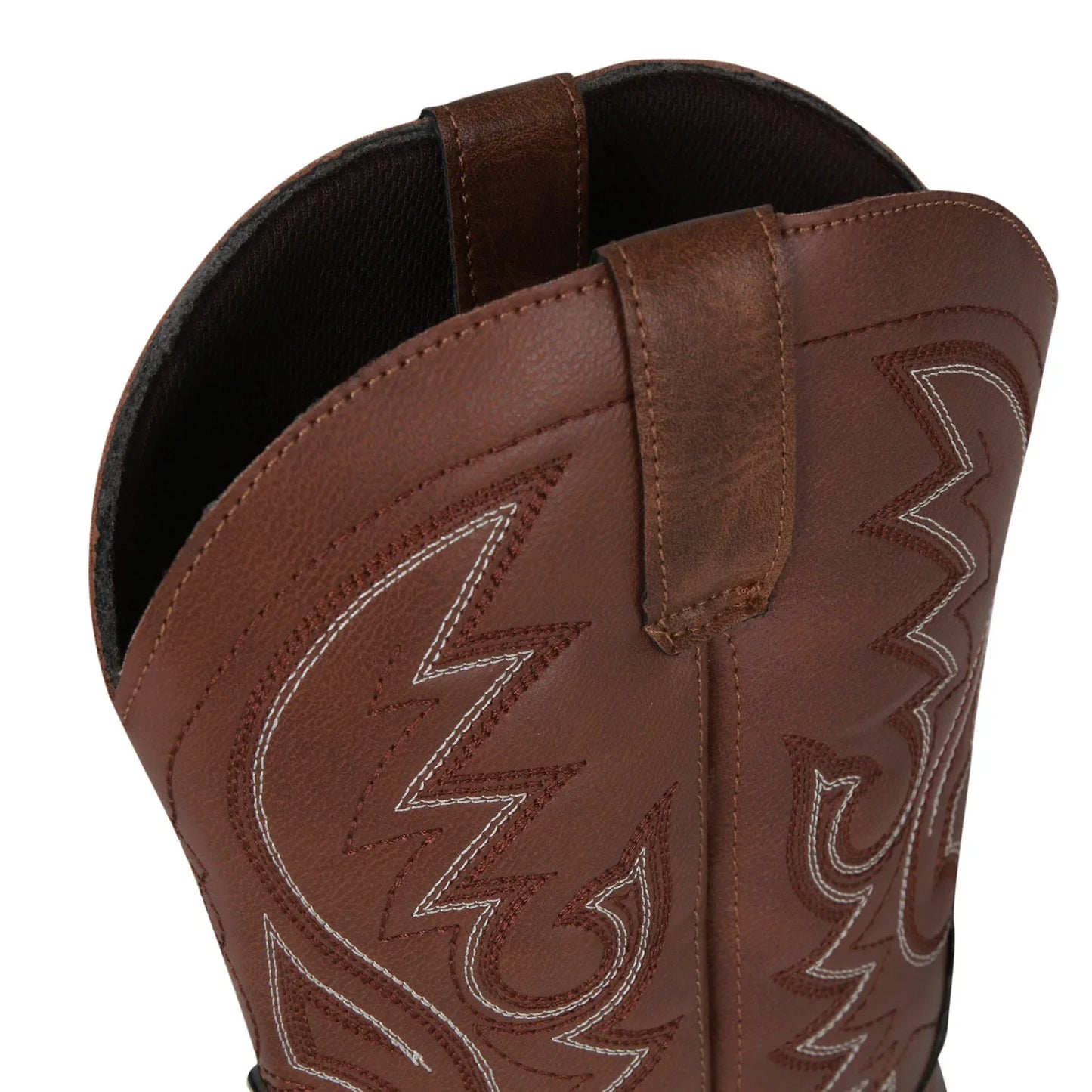 Bottes de cowboy Western pour hommes Noir Marron PU Cuir Bottes Rétro Hommes Rading Bottes Hommes Brodé Mi-Mollet Moto Bottes Taille 48