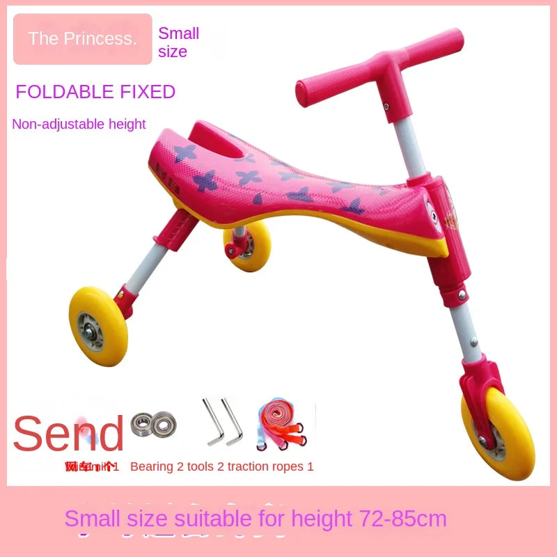 New liftable children's folding large mantis car three-wheeled scooter baby walker 1-6 years old yo-yo car