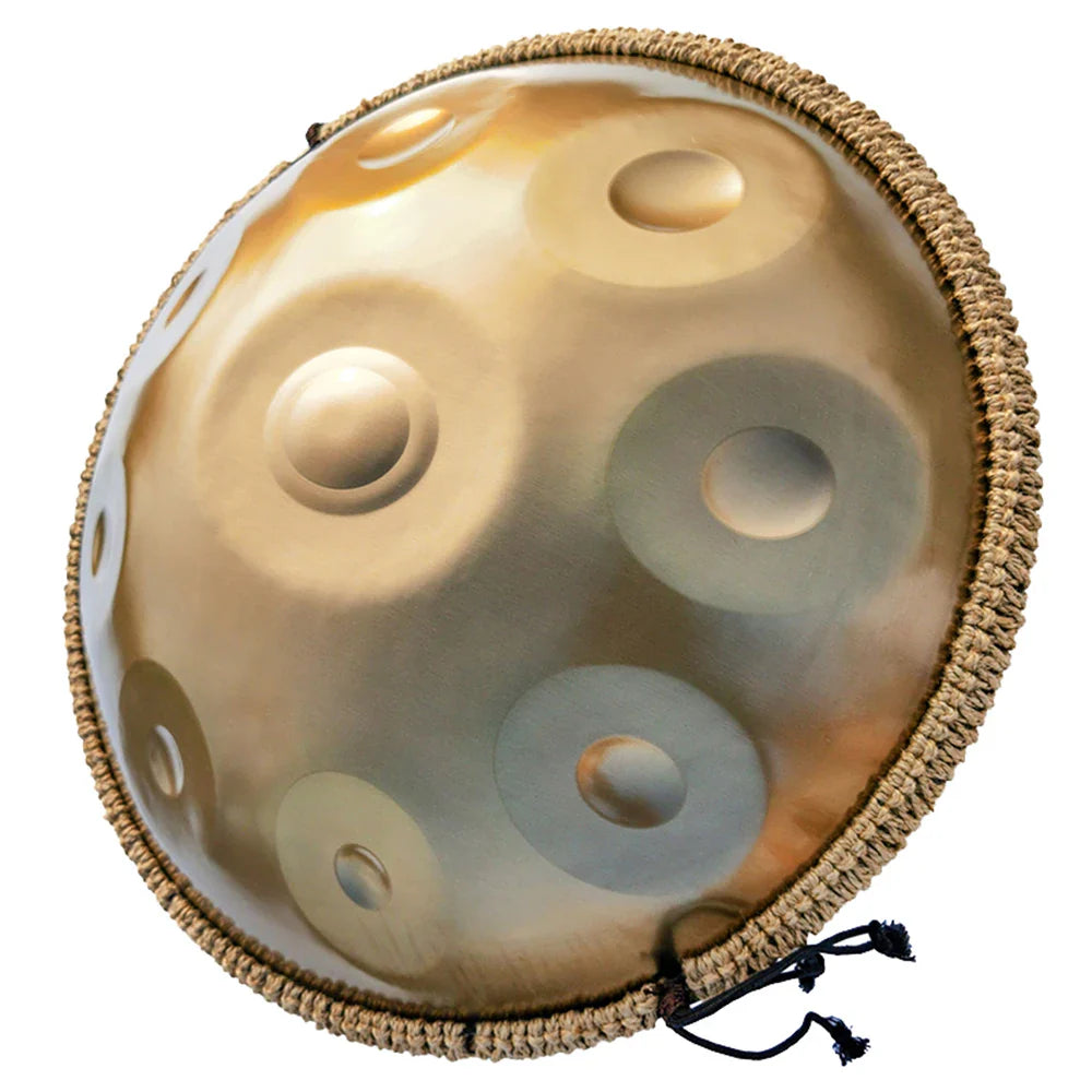 Tambour à main doré 432Hz/440Hz, langue en acier de 22 pouces pour Yoga, méditation, Instrument pour débutant, cadeau 9/10/12/1417 Notes