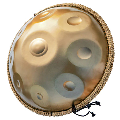 Tambour à main doré 432Hz/440Hz, langue en acier de 22 pouces pour Yoga, méditation, Instrument pour débutant, cadeau 9/10/12/1417 Notes