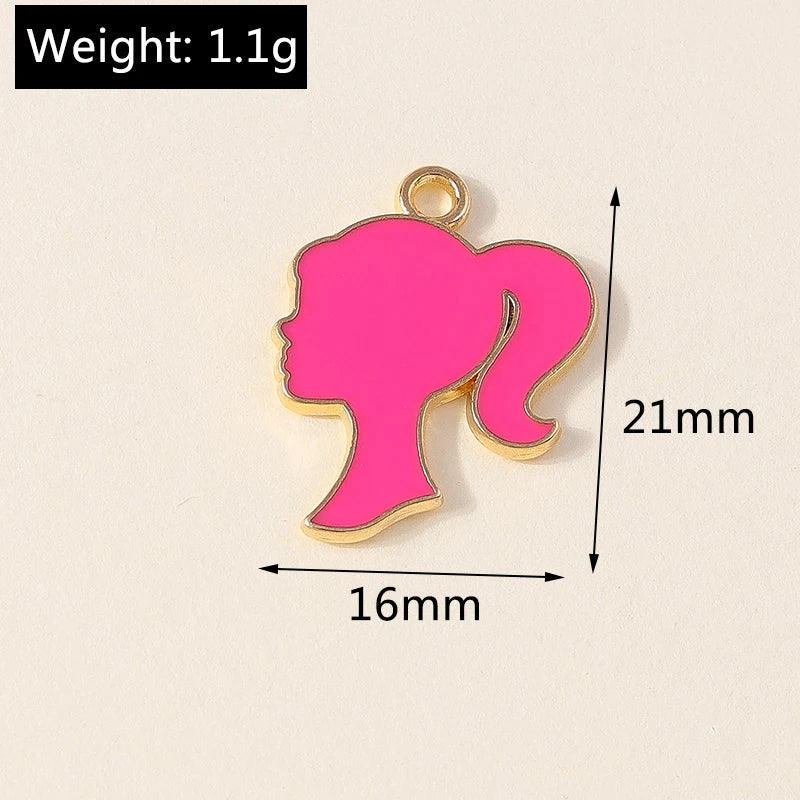 Leslie 10 pièces jolies filles bottes de cowboy et chapeau breloques pendentifs pour la fabrication de bijoux collier boucles d'oreilles bricolage Cowgirl chapeau charme cadeaux