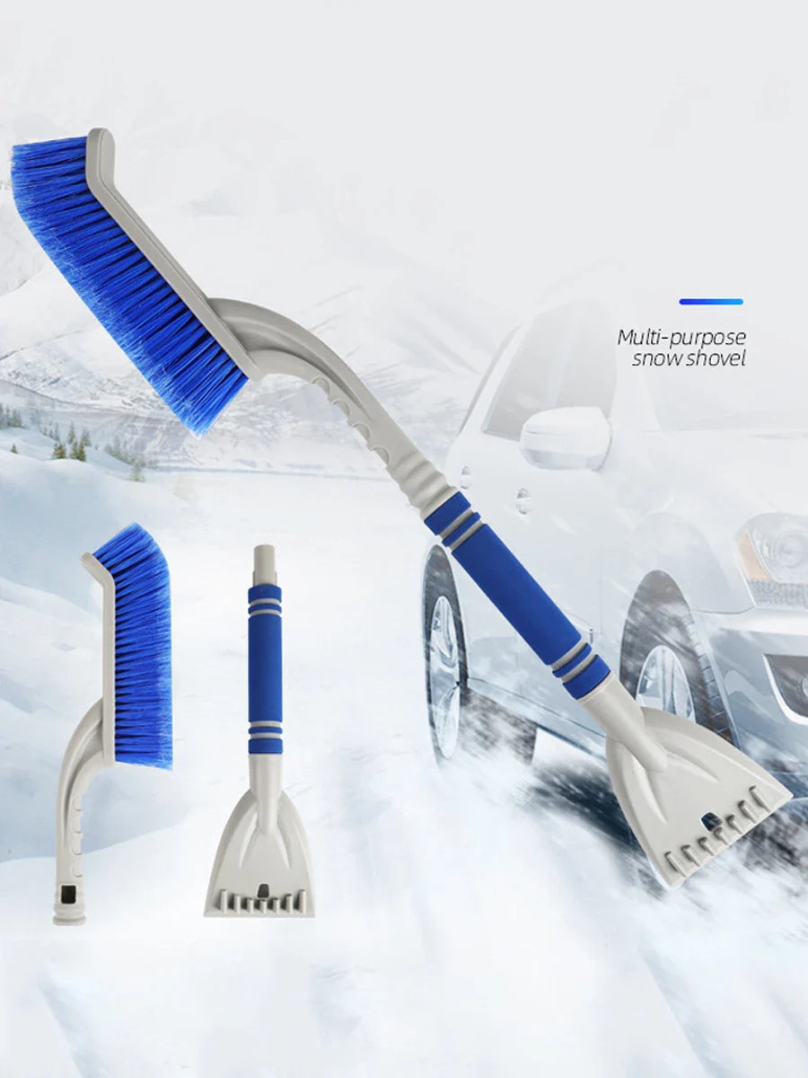 Grattoir à neige pour voiture, pelle de balayage pour l'hiver avec poignée, brosse de nettoyage automobile, dissolvant de grattoir à glace, accessoires de pare-brise automobile