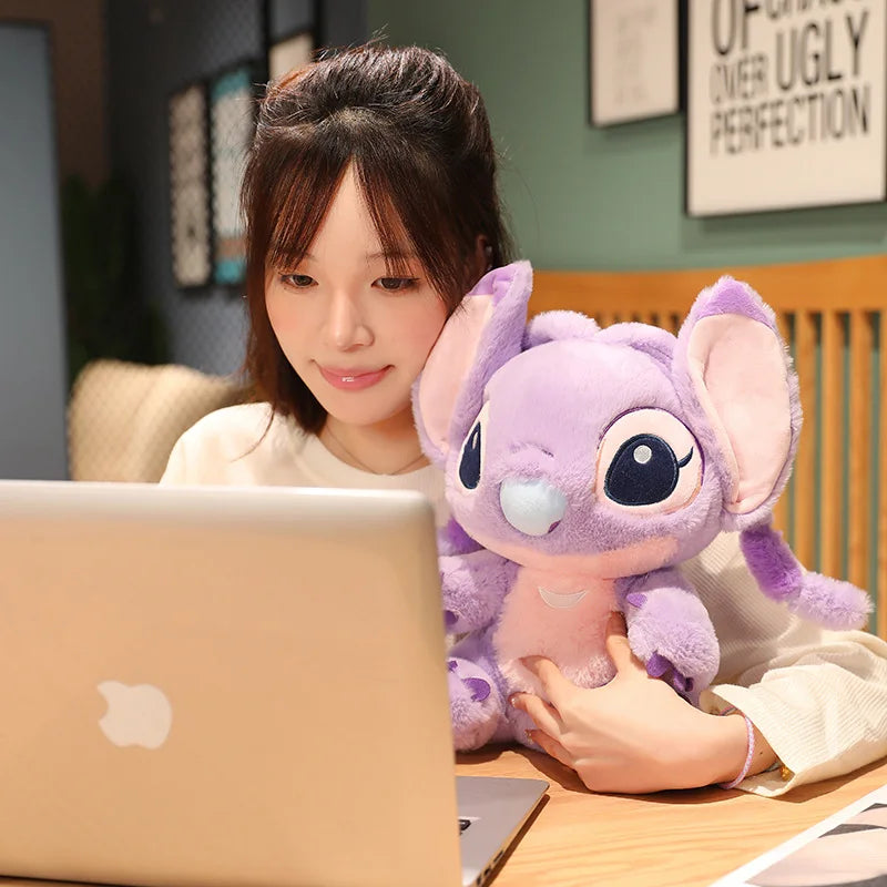 Cute Big Size Lilo & Stitch Couple Models Cartoon Stuffed Plush Anime Stitch Plush Toys Stitch Plushies Pillow Kids Xmas Gift