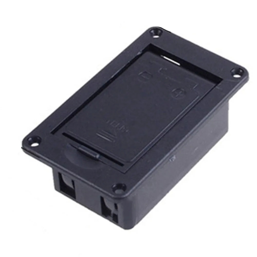 Boîtier de batterie de remplacement 9V pour micro de guitare acoustique et basse, support en plastique robuste, accessoire idéal pour les musiciens