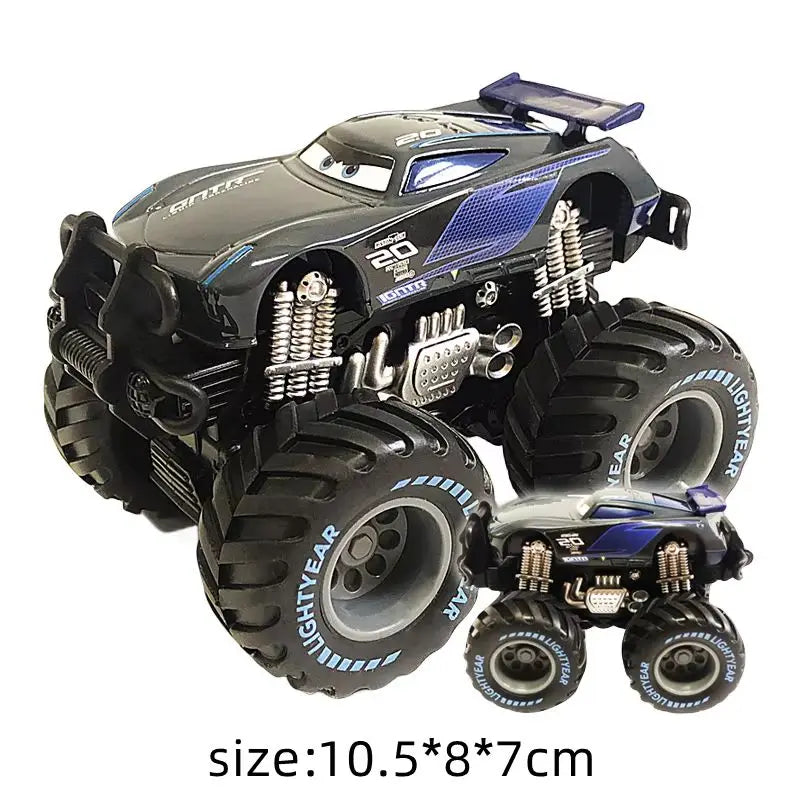 Pixar Cars 2 3 lutteur Mater et Lightning Mcqueen série de course véhicule en alliage métallique jouets pour enfants cadeau de collection à jambes hautes