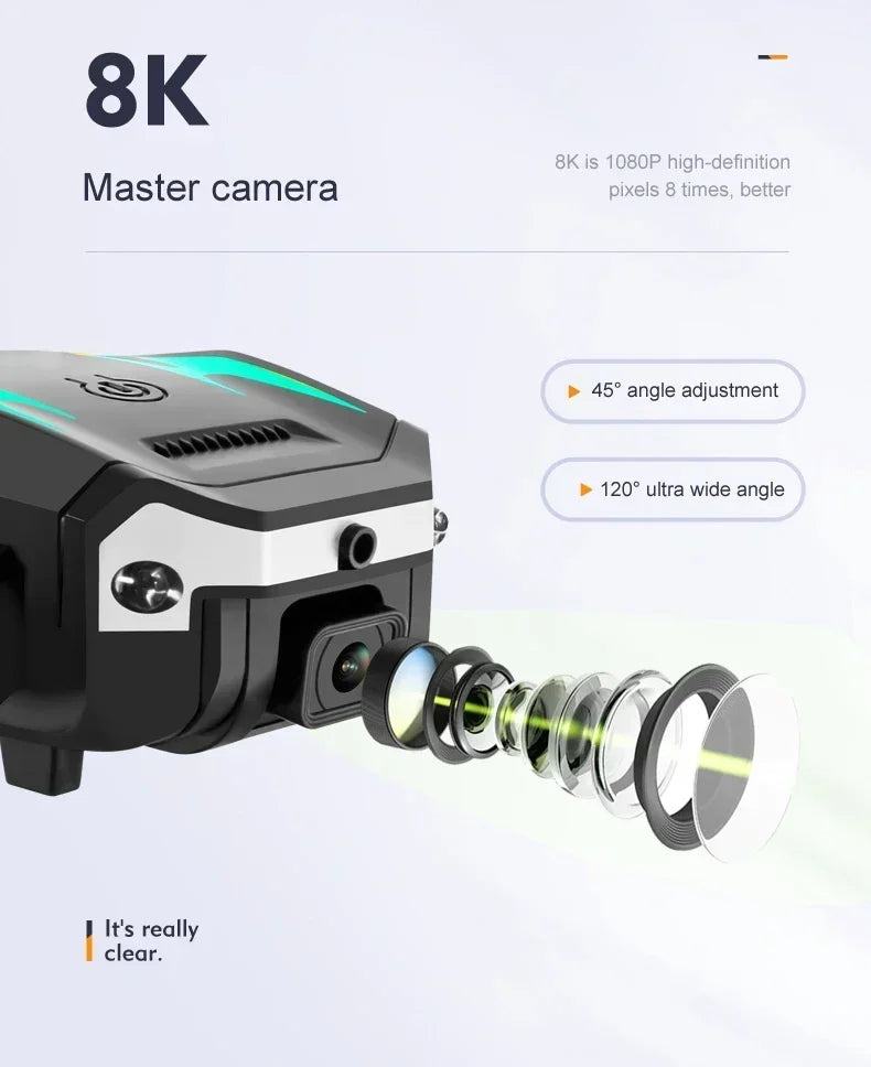 Drone G6 Pro 5G GPS moteur sans balais professionnel 8K HD photographie aérienne évitement d'obstacles UAV hélicoptère à quatre rotors jouets