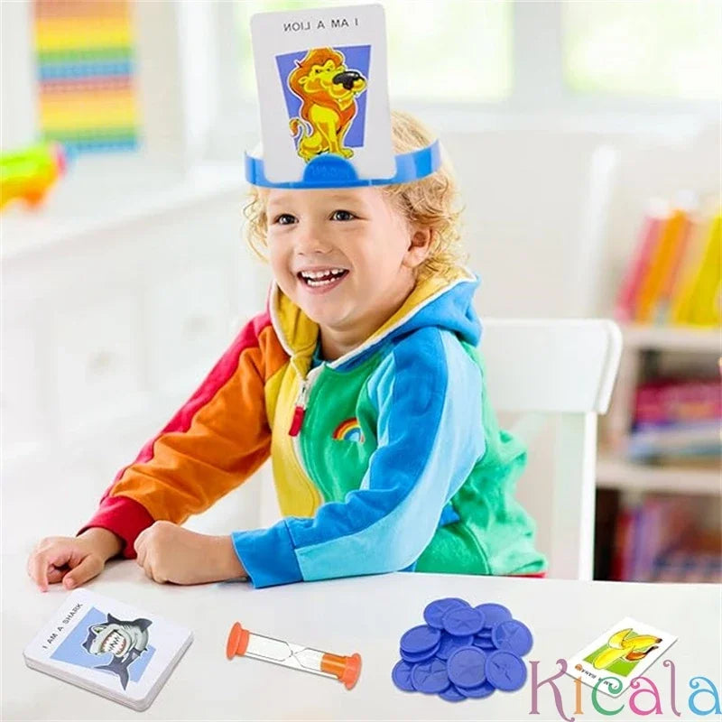 Jeu de société de devinettes d'image pour enfants, jeu pour enfants, jeux interactifs Parent-enfant pour la famille, jeux de fête