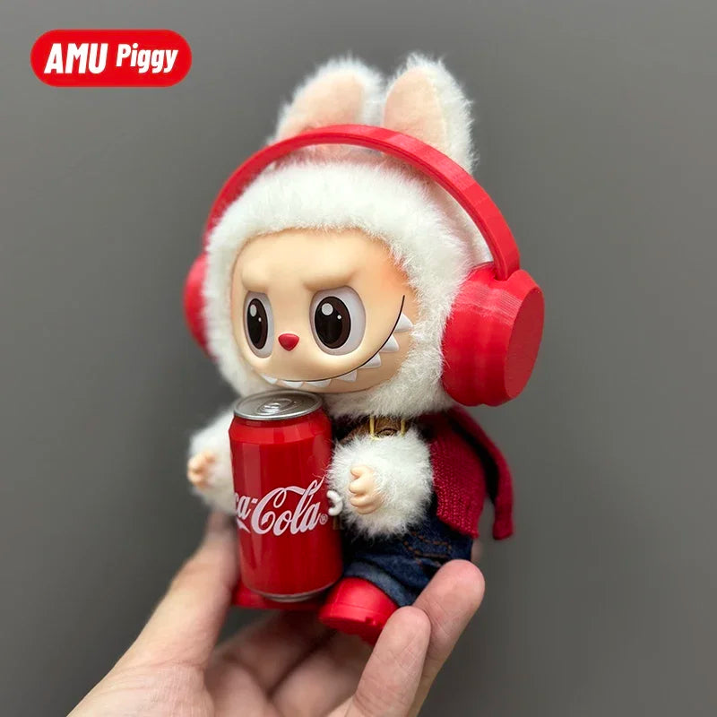 Clothes Doll DIY Accessories Pull Cloth Cola Happiness Factor Labubu Clothes Set Doll Outfit Have Shoes