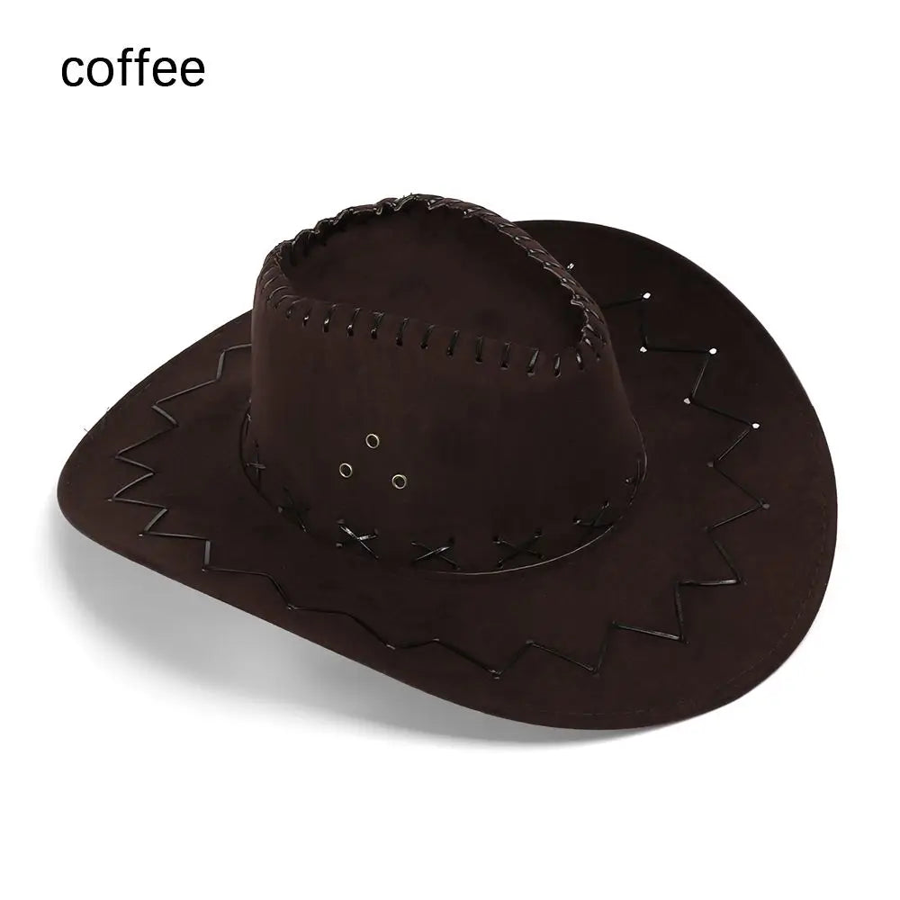 New Men Lady Fashion Cowboy Hat Unisex Cap Polyester West Fancy Dress