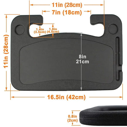 Table universelle pour voiture, volant, chariot de travail, boisson, café, plateau, ordinateur portable, support de bureau, siège, Table, accessoire de voiture