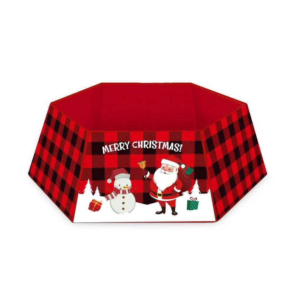 Jupe d'arbre de Noël pour la décoration de fête, couverture extérieure, bonhomme de neige, père Noël, wapiti, couverture de sol, fournitures pour la maison, bonne année, joyeux Noël