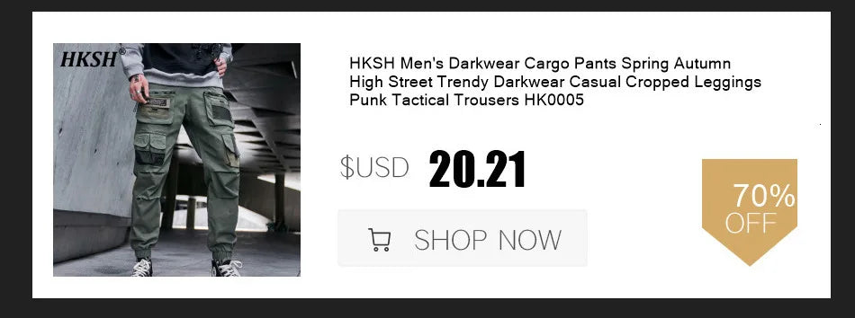 HKSH Spring Autumn New Man Punk Fashion Streetwear Dark Brushed Wax Handmade Damaged Tops Denim Jacket Y2K Chic Ins Coats HK4959
