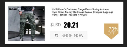 HKSH Spring Autumn New Man Punk Fashion Streetwear Dark Brushed Wax Handmade Damaged Tops Denim Jacket Y2K Chic Ins Coats HK4959