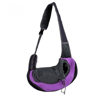 Sac à dos pour animaux de compagnie, sac de transport de voyage portable, sac à bandoulière extérieur mains libres adapté aux fournitures pour animaux de compagnie de chat et de chien