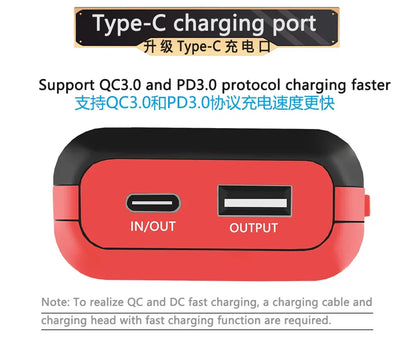 LiitoKala Lii-MP2 Portable Power Battery Charger LCD USB Type-C Input for 18700 20700 21700 18650 Batteries