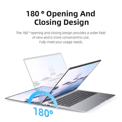 Ultra Slim Windows 11 Laptop Computer 14.1" 12GB RAM 512GB 1TB SSD Intel N4000 Notebook Gamer 1920*1080 Office Study Computer PC