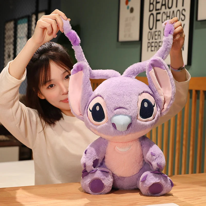 Cute Big Size Lilo & Stitch Couple Models Cartoon Stuffed Plush Anime Stitch Plush Toys Stitch Plushies Pillow Kids Xmas Gift