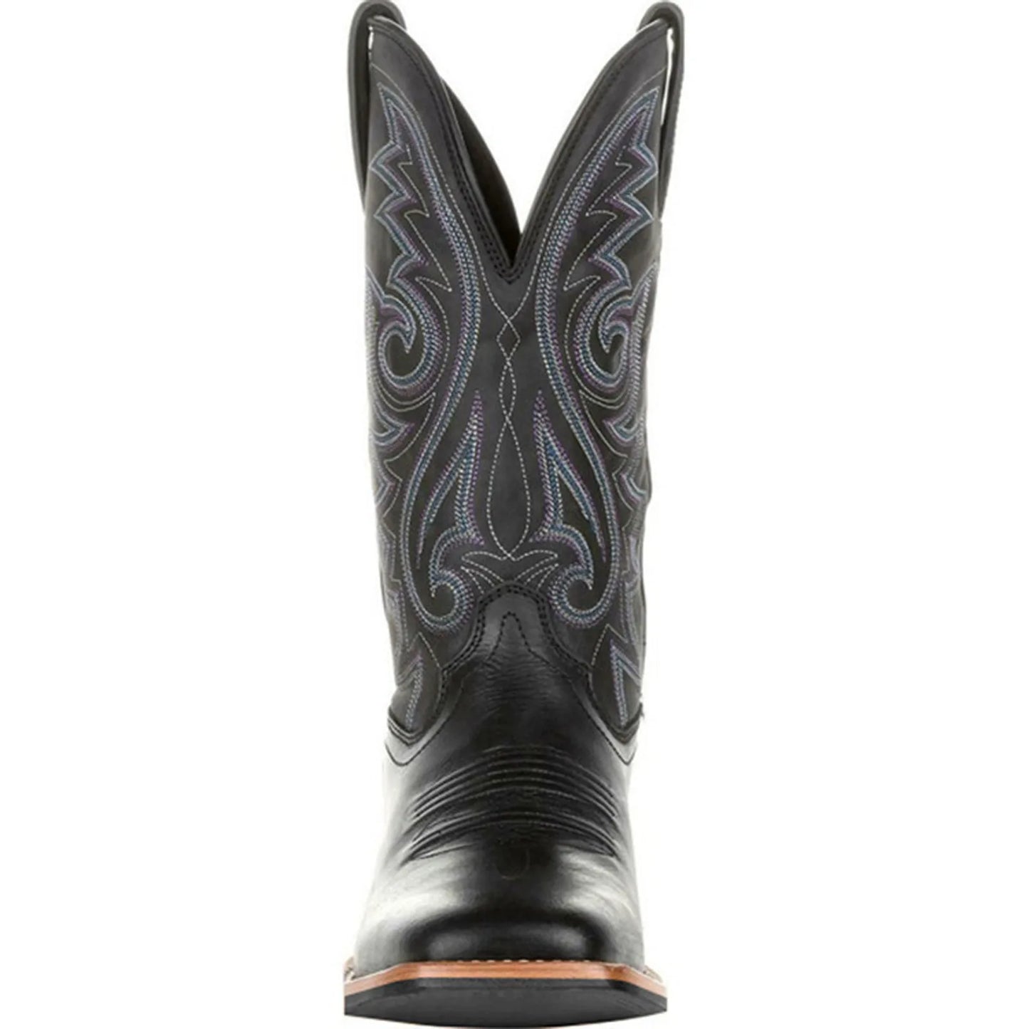 Bottes de cowboy Western pour hommes Noir Marron PU Cuir Bottes Rétro Hommes Rading Bottes Hommes Brodé Mi-Mollet Moto Bottes Taille 48