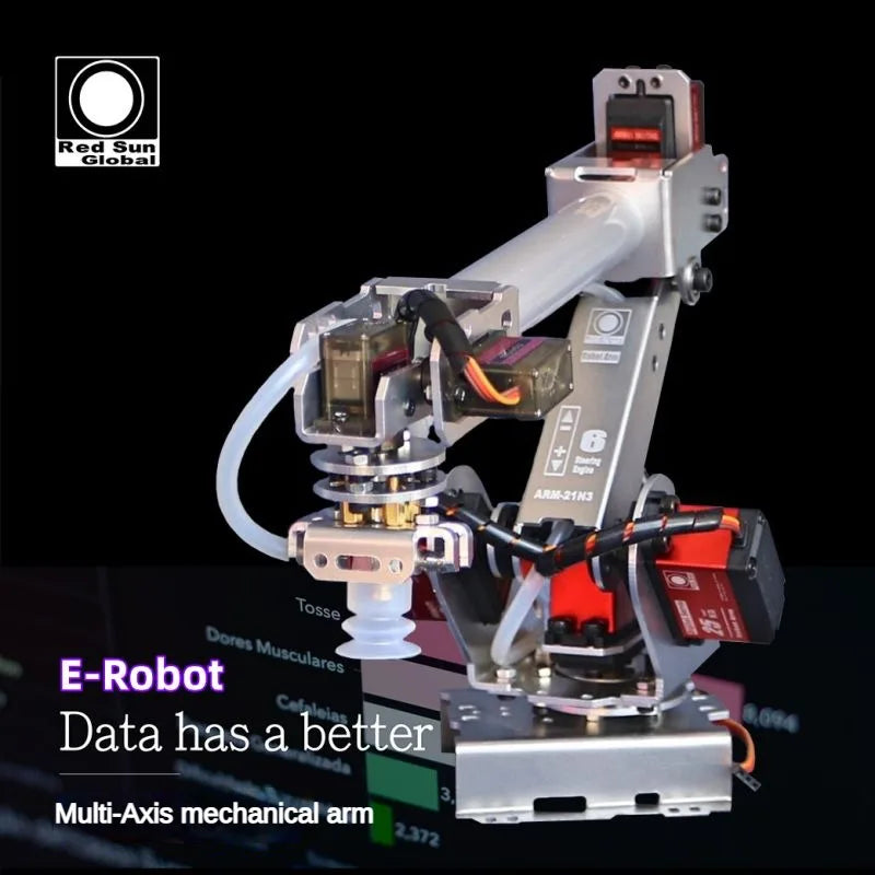 Bras Robot Industriel 6 DOF, avec Servos Numpopularité de 20kg/25 Noix, pour Raspberry, Ardu37, Kit de Bricolage Programmable