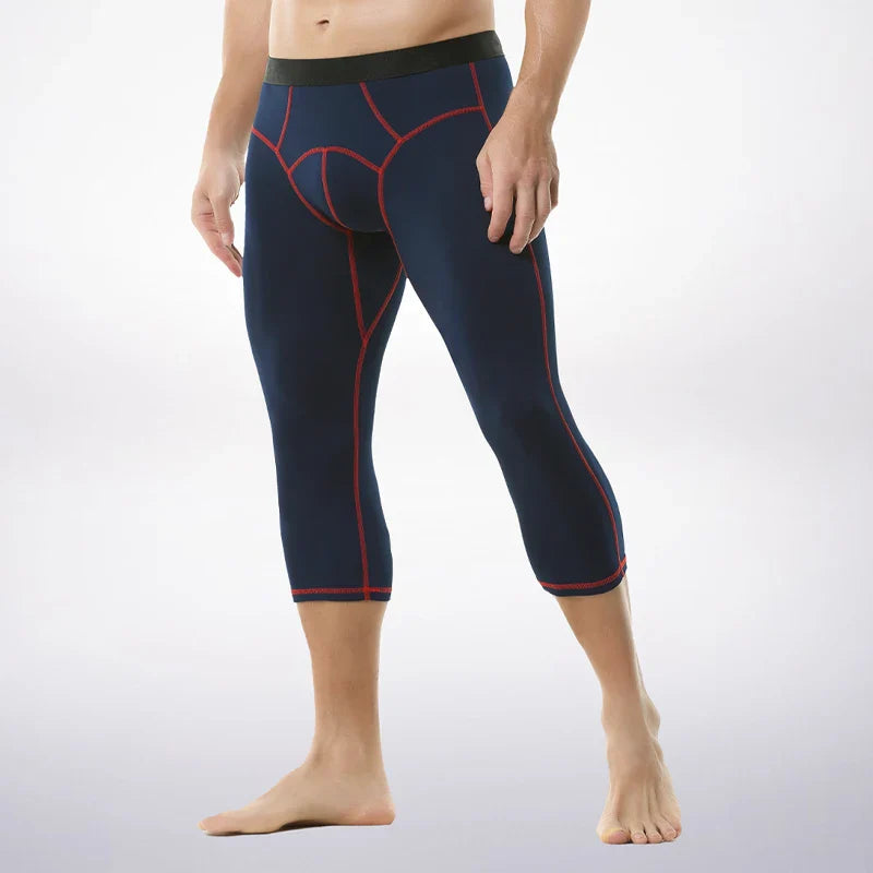 Leggings pour hommes pour l'automne et l'hiver : pantalons fins, serrés en polaire, sous-vêtements surdimensionnés et chauds