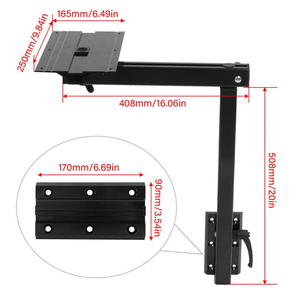 Pied de table amovible pieds de table réglables noir robuste amovible 360 °   Rotation oxydée légère pour yachts RV