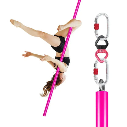 Poteau volant aérien de 3m, Suspension Portable, Tube de Fitness trapèze, poteau de danse rotatif en acier et Silicone, équipement de gymnastique pour la maison