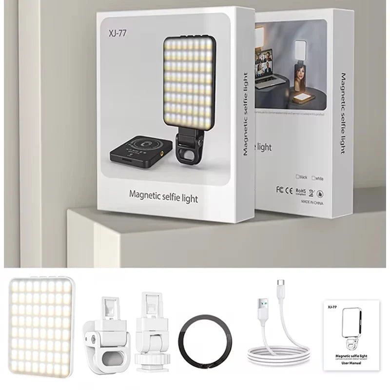 Mini anneau lumineux LED magnétique pour Selfie, pour iPhone 17 16 15 Pro/15 Pro Max/14 Pro/14 Pro Max/13 Pro/Pro Max Streaming