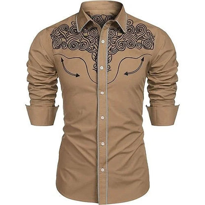 Chemise en jean Western pour homme Chemise à manches longues confortable et douce Vêtements pour homme Chemise en jean pour usage quotidien Modèle boutonné tendance