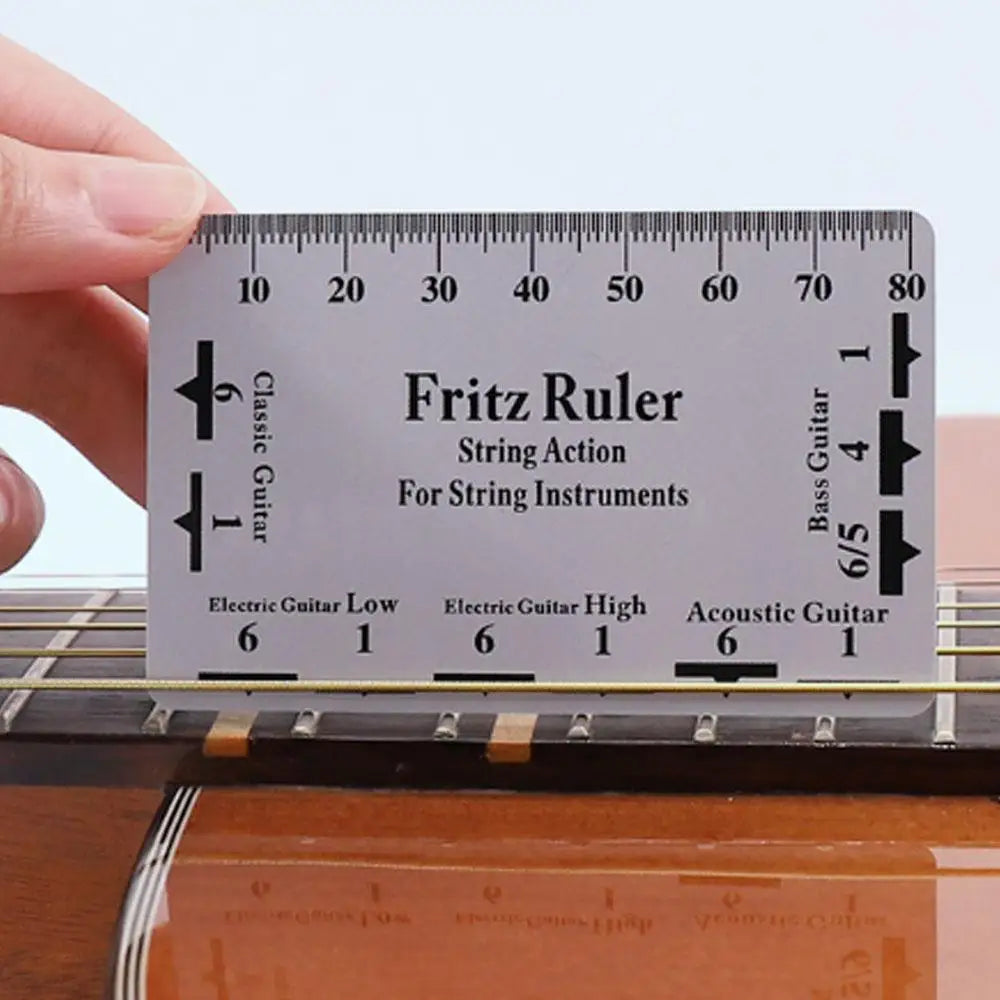 Guitar Strings String Pitch Ruler Luthier Tools Measurement Guitar Ruler Rulers Card Instruments Action Gauge Ruler Ukulele Bass