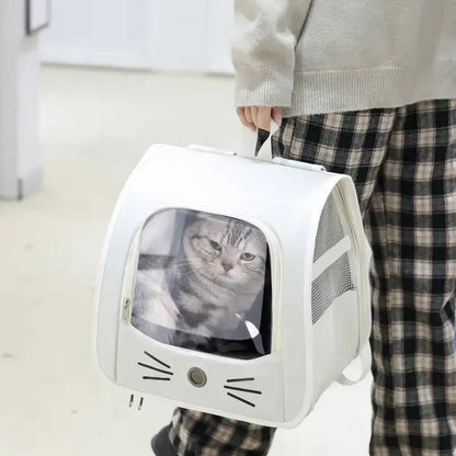Sac à dos de transport pour animaux de compagnie, grand sac à dos pour chat, Transparent, respirant, Portable, pour chats et chiens, sac à bandoulière de transport