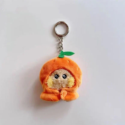 Pendentif clé mignon de la série Line Friends Fruit Series Shooky Tata, cadeau pour enfants, collection de jouets, pendentif pour sac d'école, décoration intérieure