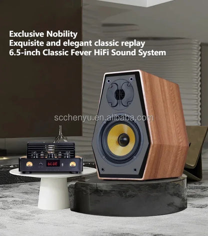 SoundHigh Quality Tube Amplifier 2.0 HIFI Passive Speakers Sound System Home Theater Bookshelf Speakers