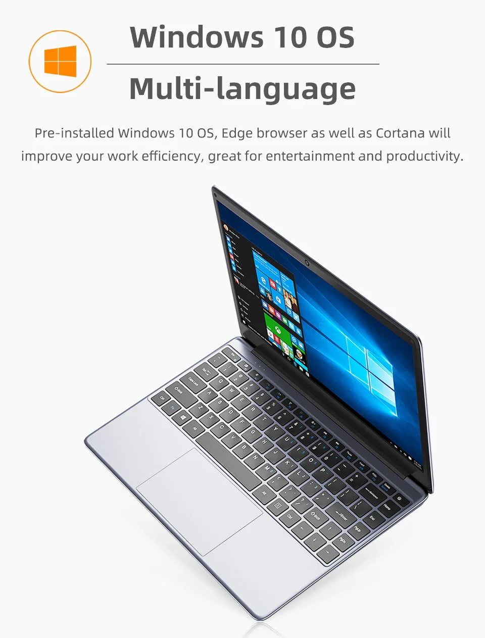 CHUWI HeroBook Pro 14.1" FHD Display Intel Celeron N4020 Dual-core 6GB RAM 128GB ROM Windows 11 Laptop with Full Size Keyboard