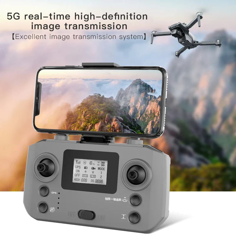 Nouveau Drone GPS L600 PRO MAX/PRO 5KM 4K professionnel HD double caméra 3 axes cardan 360 ° Jouet quadrirotor sans balais pour éviter les obstacles