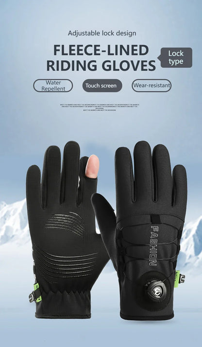 GTUBIKE nouveaux gants de ski chauds d'hiver unisexe coupe-vent résistant au froid gants pour écran tactile pour les Sports de plein air course randonnée cyclisme