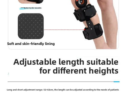 Support de fixation réglable des articulations du genou, pour la fracture des jambes, la fracture des os du genou, protection du genou pour la rééducation du ménisque