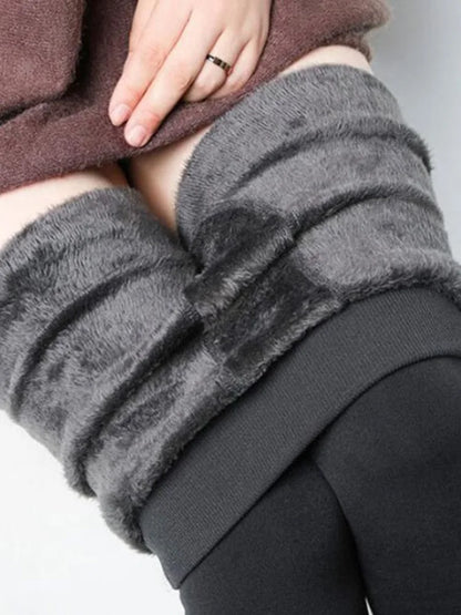 Leggings d'hiver tricot velours Legging décontracté nouveau haute élastique épaissir dame chaud noir pantalon pantalon slim pour femmes Leggings