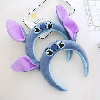Stich Headband Cute Cartoon Funny Headband Decorative Headband Plush Anti-Slip Headband Girls Gift