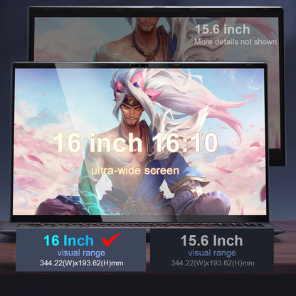 Ninkear N16 Pro Laptop, 16'' 2560*1600 IPS Screen 165Hz Refresh Rate, Intel Core i7-13620H 10 Cores Max 4.9GHz, 32GB RAM 1TB SSD