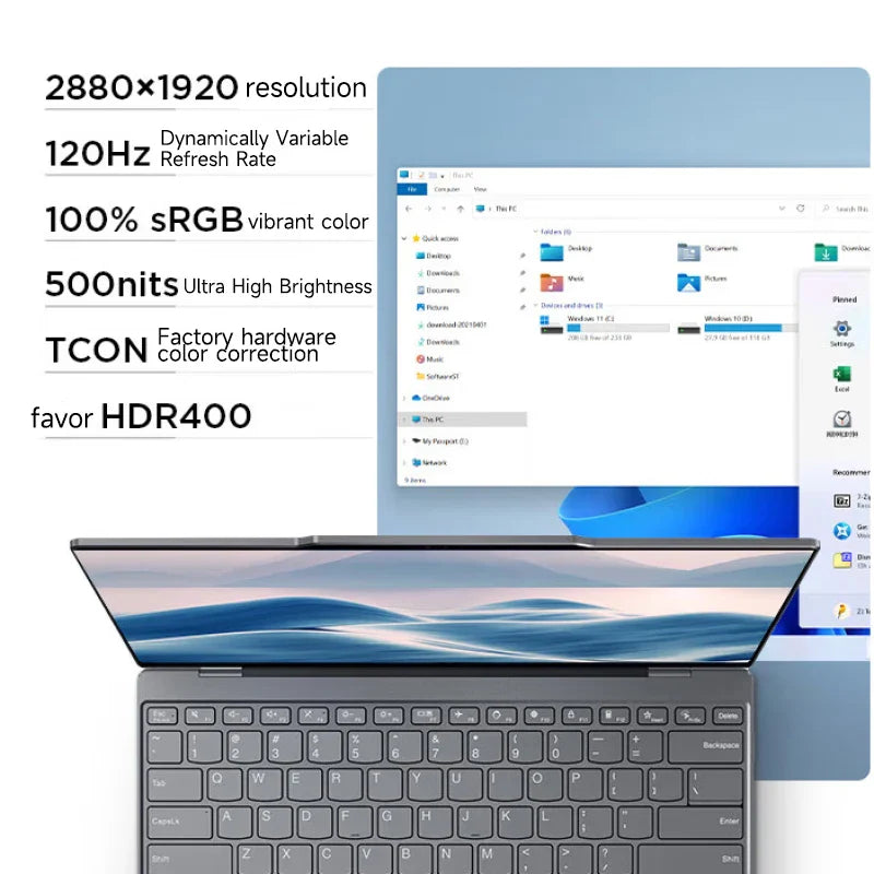 Lenovo Laptop Thinkbook X 2024 AI 13.5“ 2.8K 120Hz Intel Core Ultra 5 125H/Ultra 9 185H 16G/32GB 8400MHz RAM PCIE4.0 Notebook PC